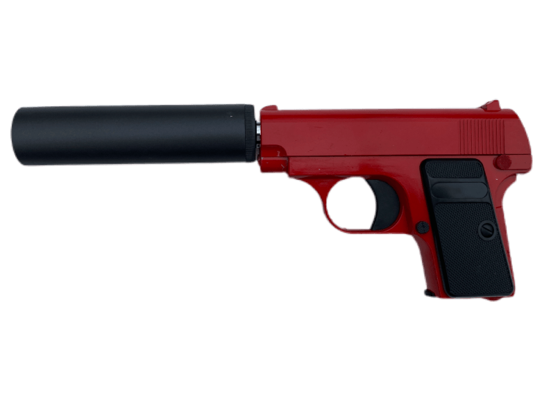 G.1A Metal Airsoft BB Gun with Silencer (Red) BBGunsExpress
