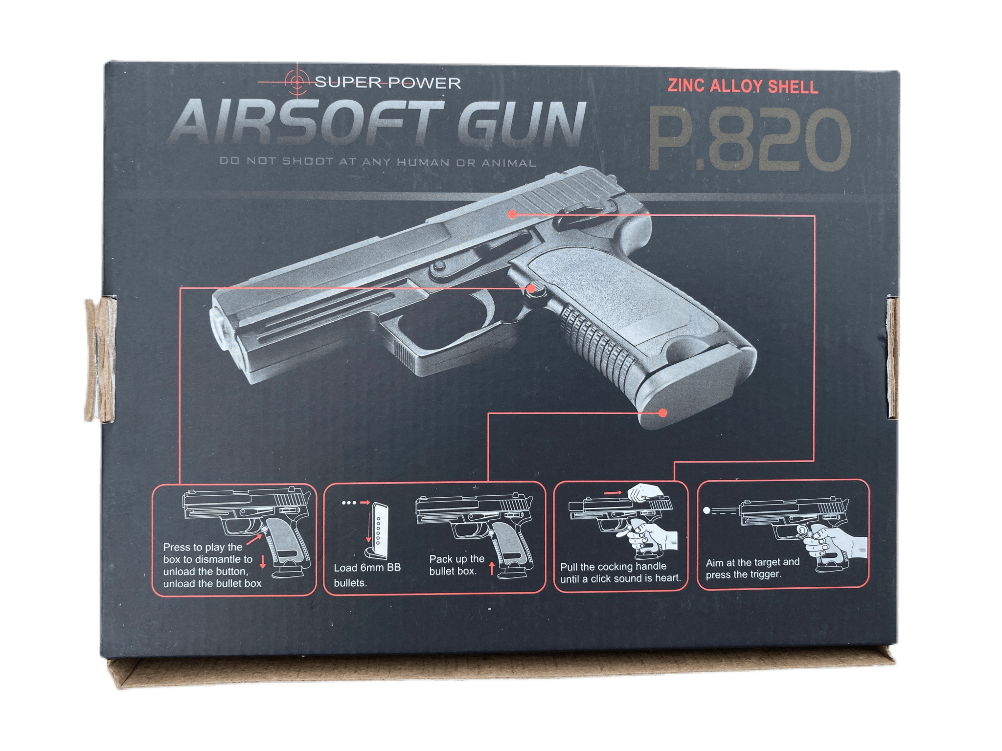 CYMA P820 Metal Airsoft BB Gun (Pistol) Blue BBGunsExpress