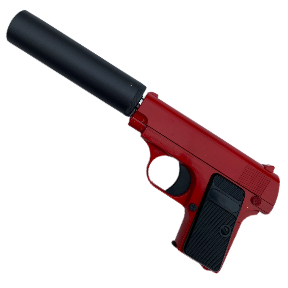G 1a Metal Airsoft Bb Gun With Silencer Red Bbgunsexpress